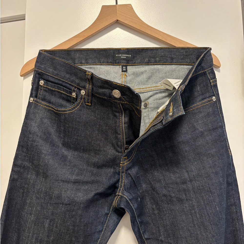 Club Monaco Dark Blue Super Slim Straight Jeans